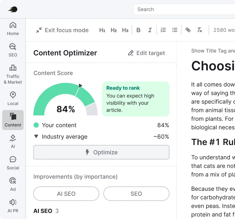 Outrank the rest
with better SEO